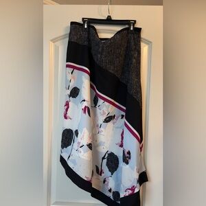 DKNY Black and White floral skirt